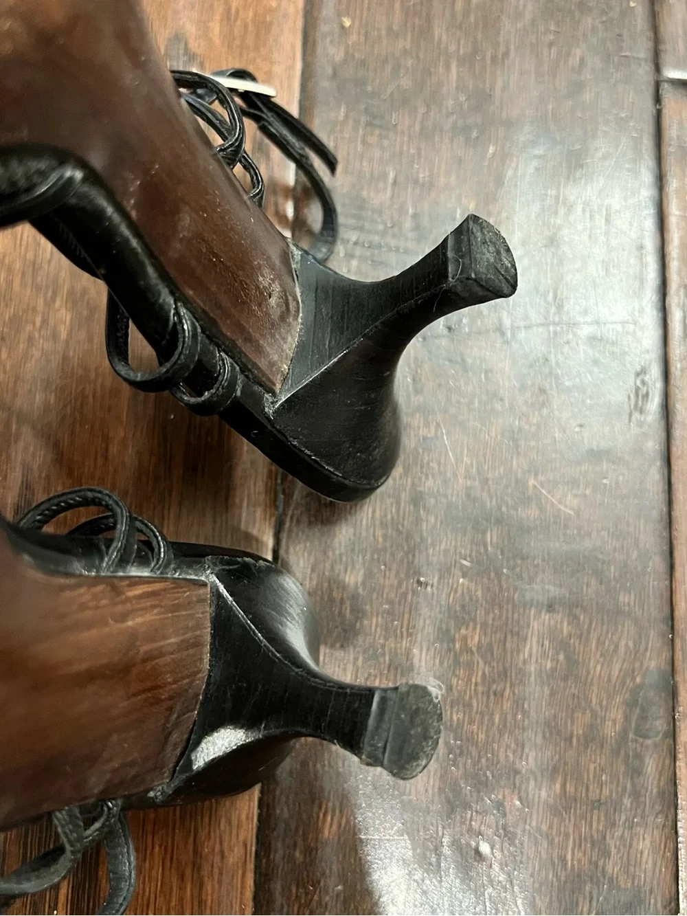 Vintage Stuart Weitzman Black Mesh Slingback Pointed Heels